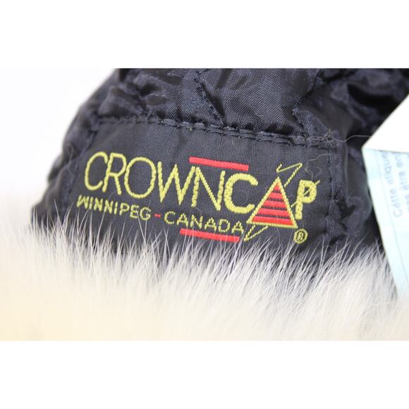 Mitchie's Matchings HAT Fur & Leather Shadow FOX Winter Trapper Canada Vintage - Picture 10 of 14